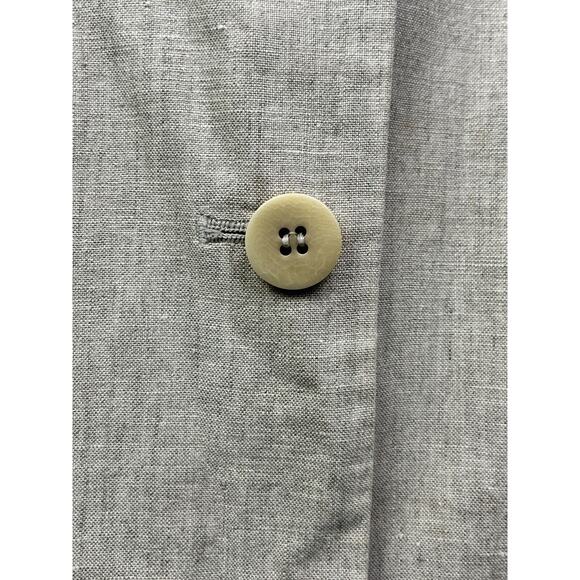 Chaus Jacket Womens 12 Linen Tan Button front Office Casual Lined Neutral - Picture 7 of 7